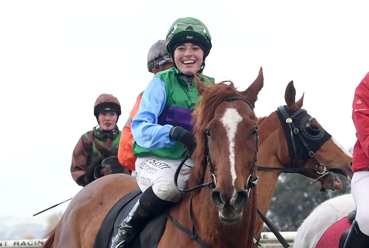 Barrett beaming after riding first winner