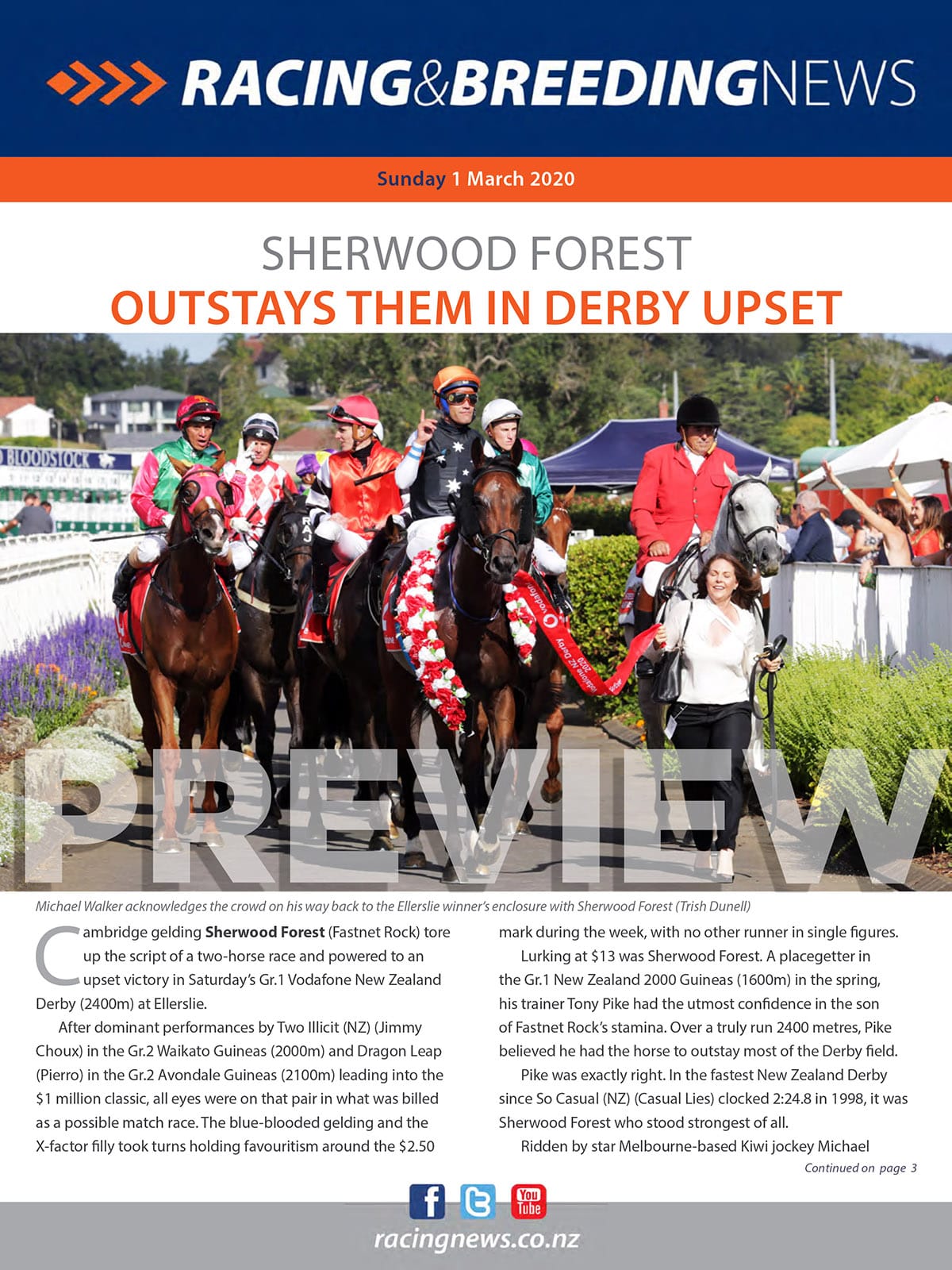 NZ Racing and Breeding News – 1 March 2020