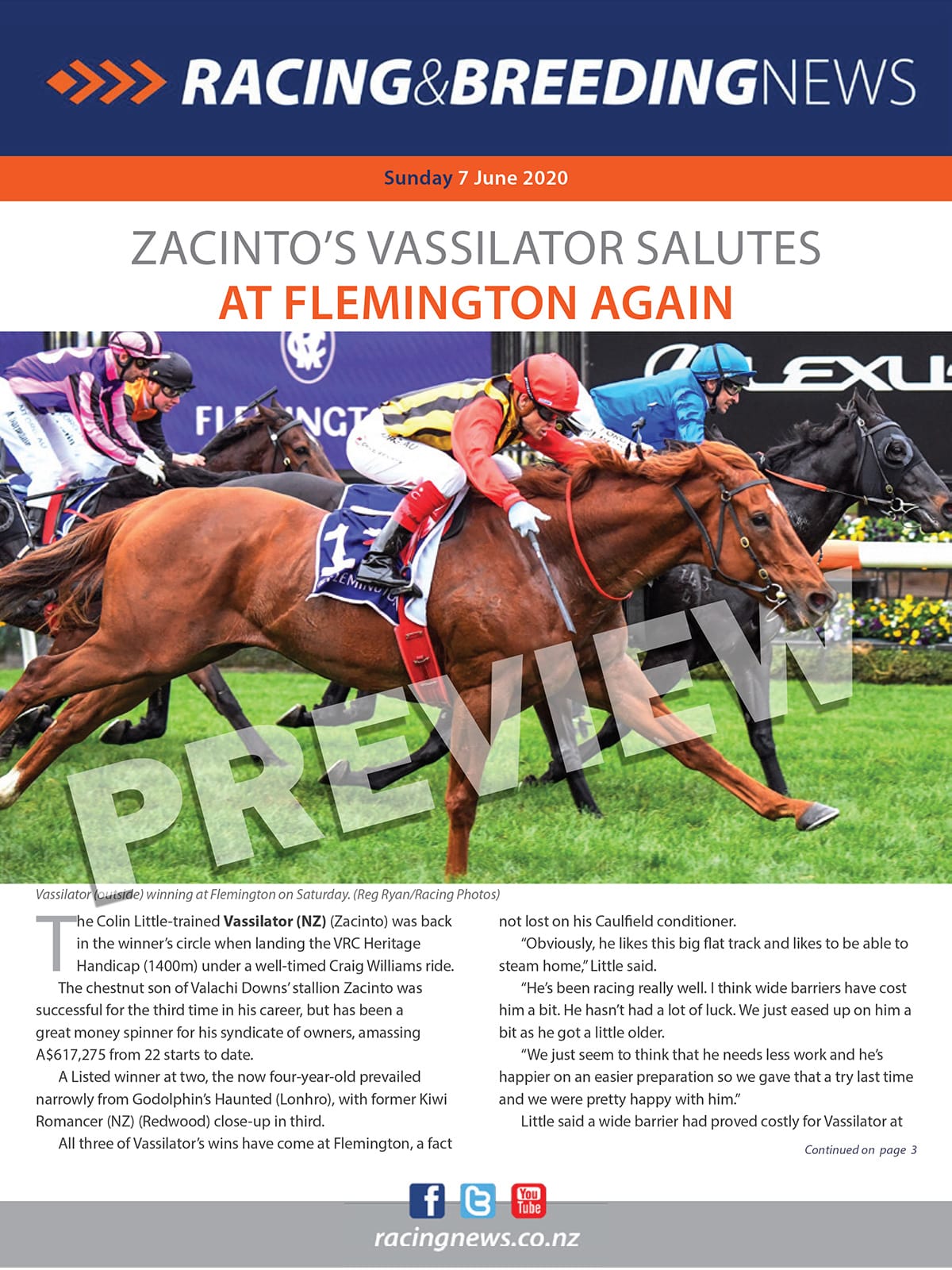 NZ Racing and Breeding News – 7 June 2020