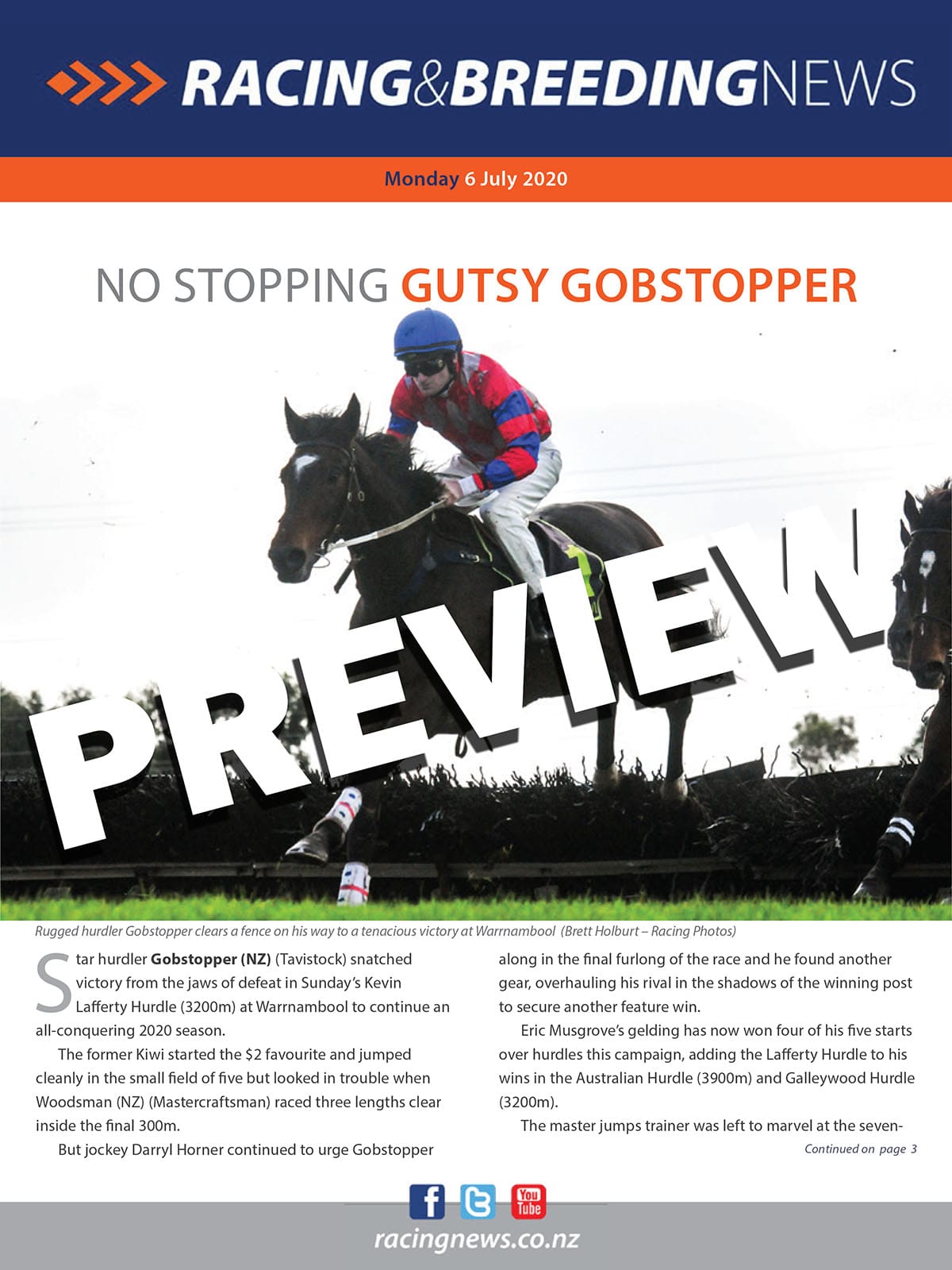 NZ Racing and Breeding News – 6 July 2020