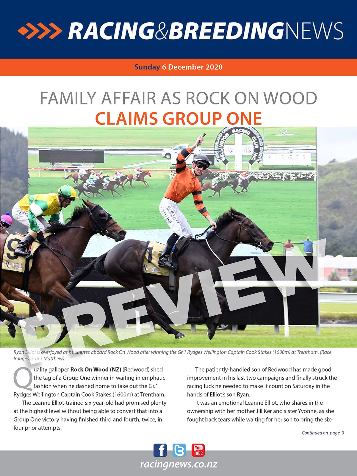 NZ Racing and Breeding News – 06 December 2020