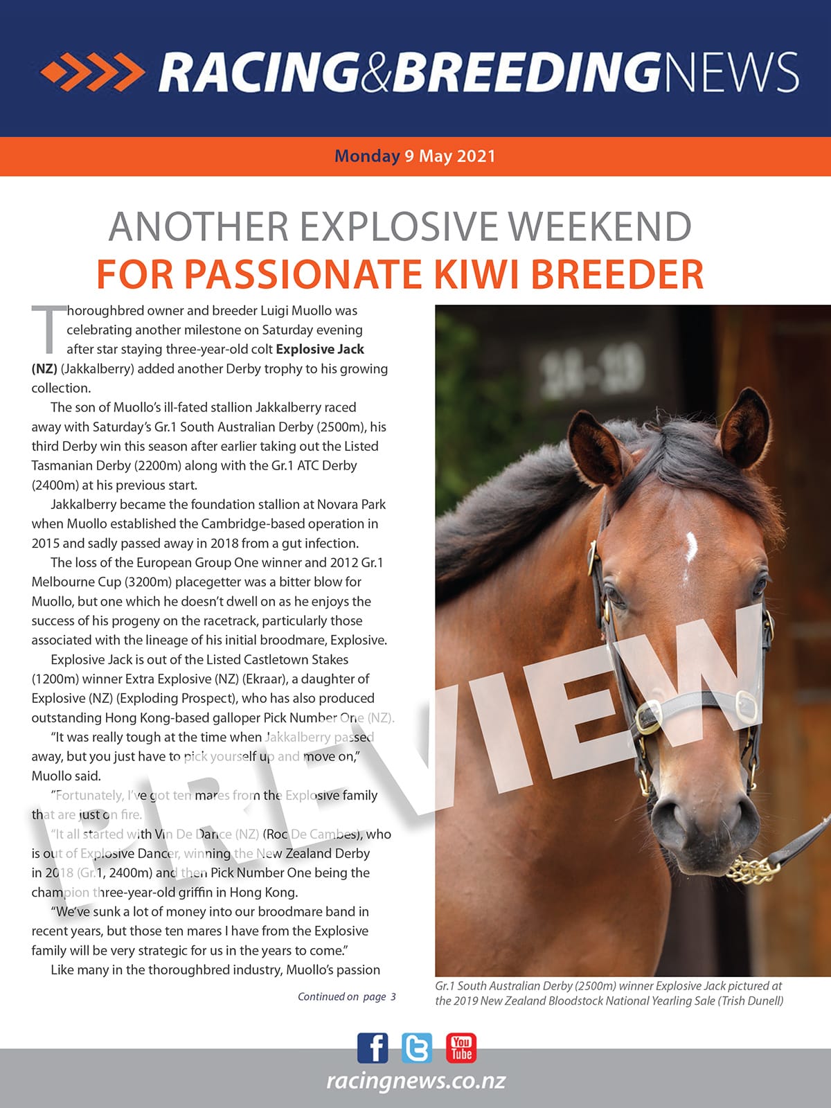 NZ Racing and Breeding News – 10 May 2021