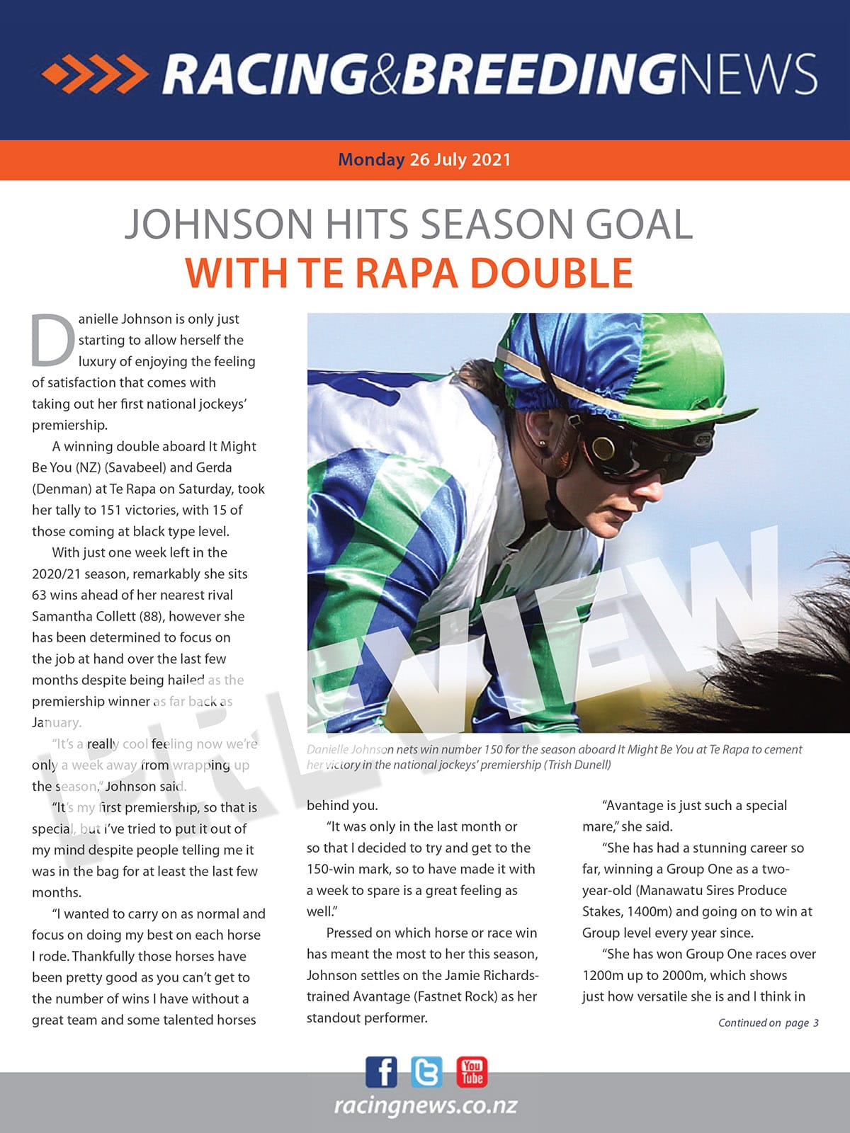 NZ Racing and Breeding News – 26 July 2021