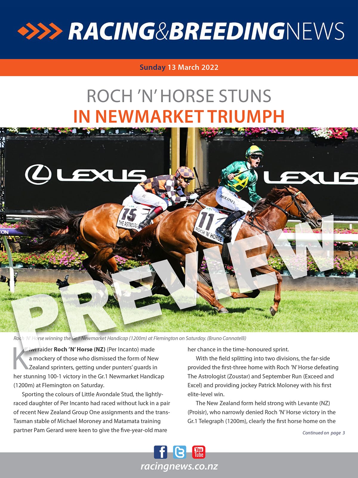 NZ Racing and Breeding News – 13 March 2022