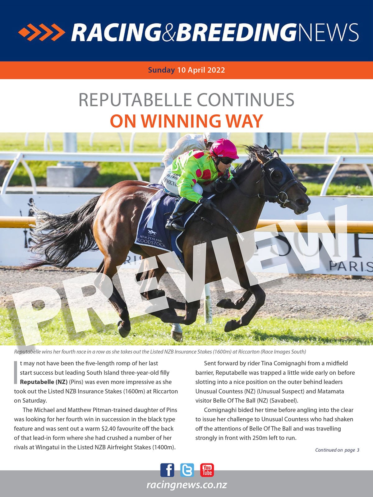 NZ Racing and Breeding News – 10 April 2022