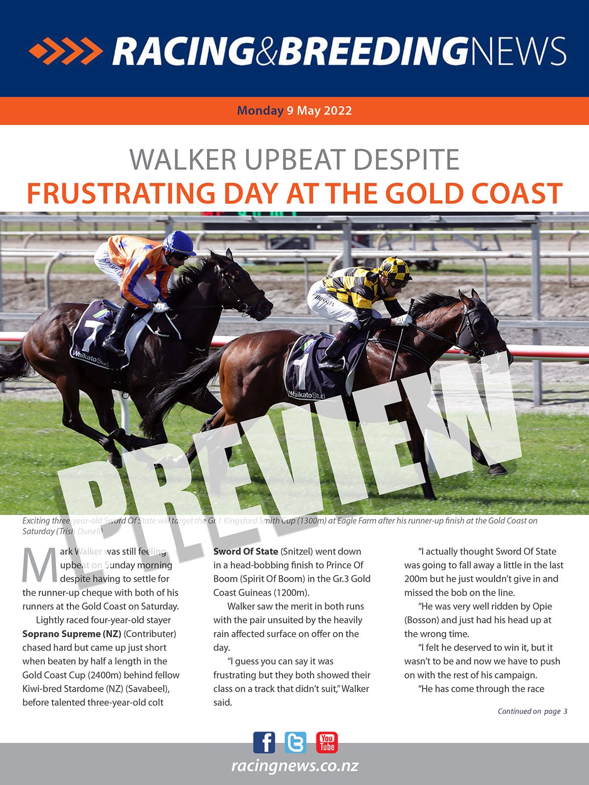 NZ Racing and Breeding News – 09 May 2022