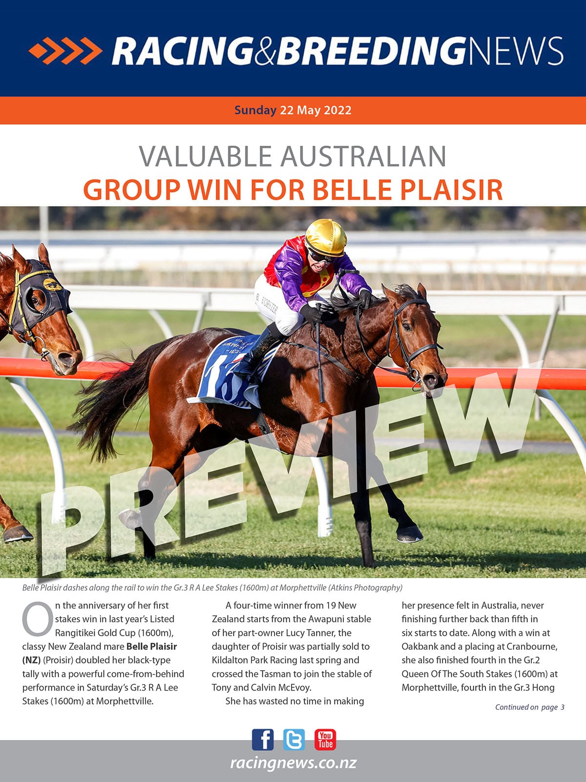 NZ Racing and Breeding News – 22 May 2022