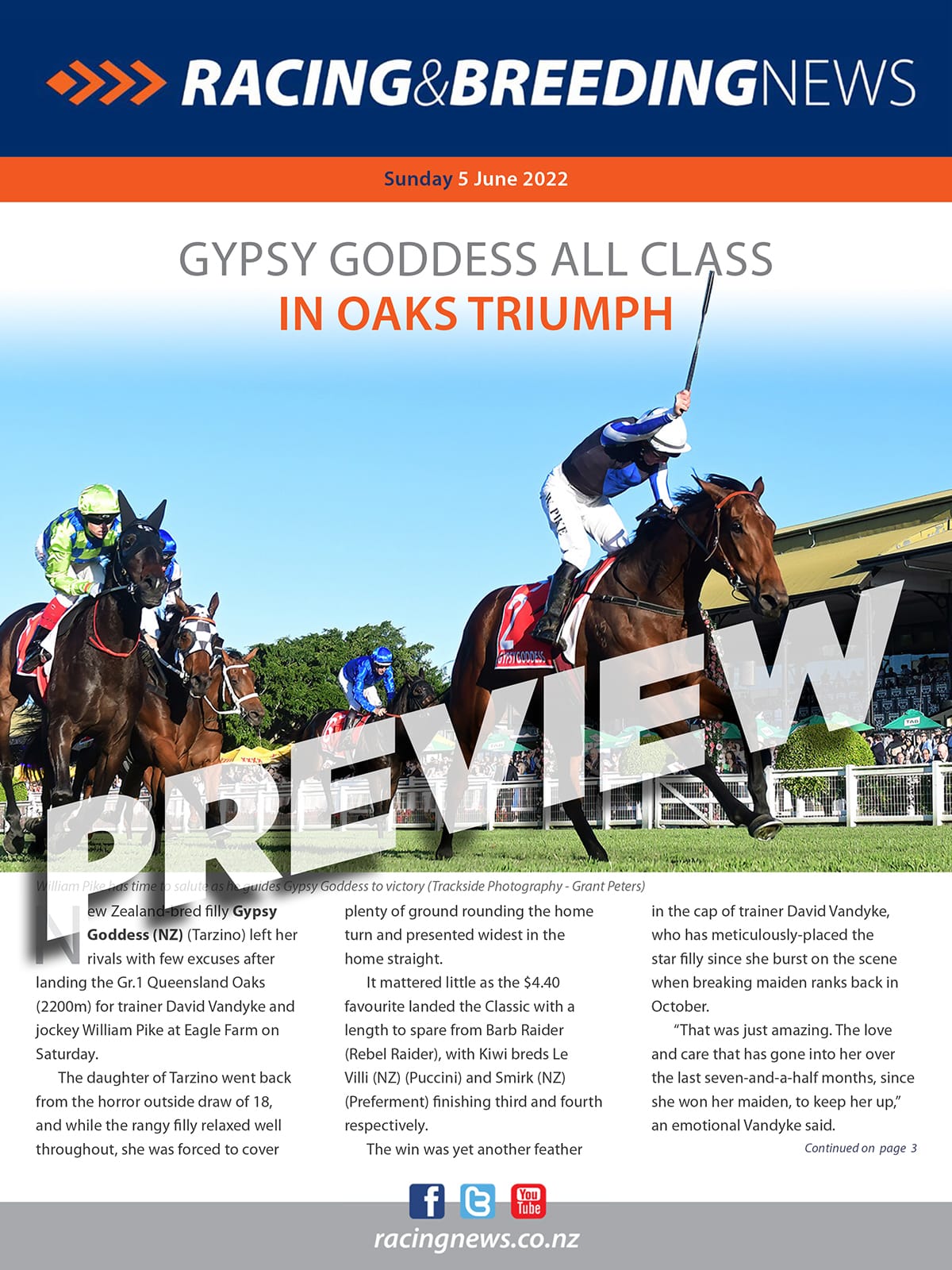 NZ Racing and Breeding News – 05 June 2022