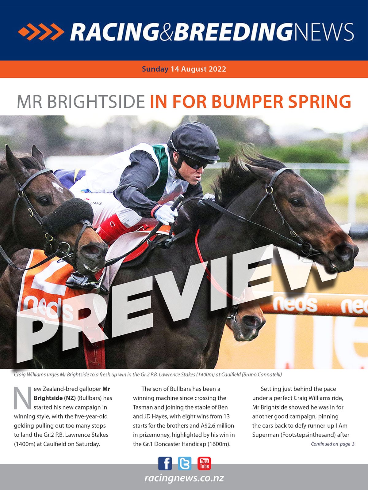 NZ Racing and Breeding News – 14 August 2022