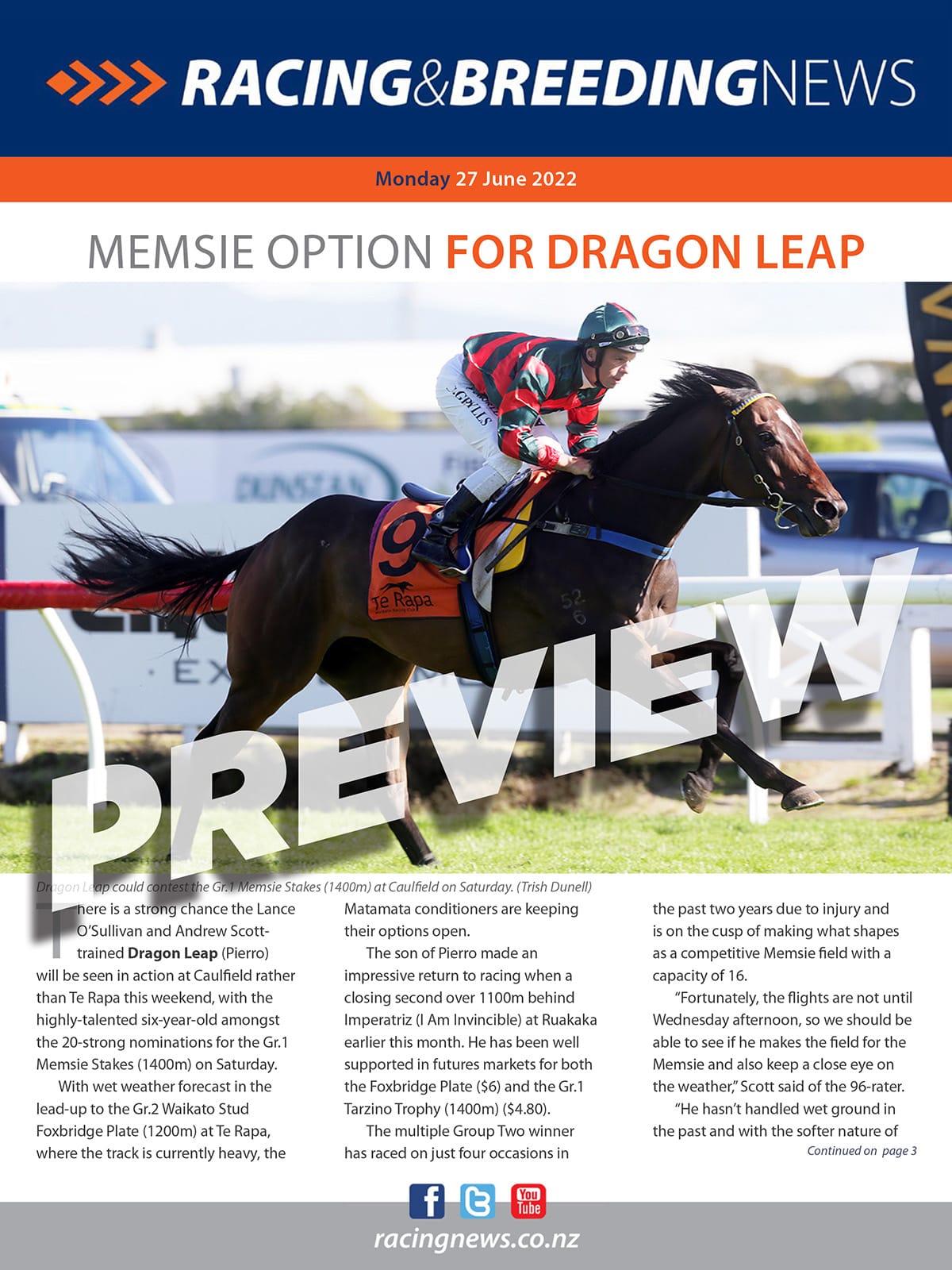 NZ Racing and Breeding News – 22 August 2022