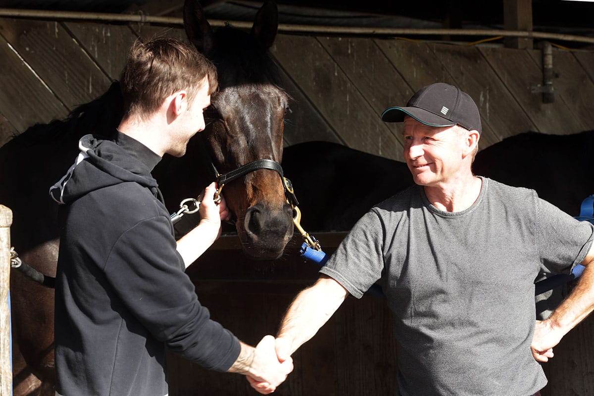 Group One jockey nabs first training success