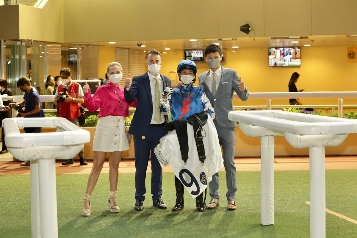 Richards on the board in Hong Kong