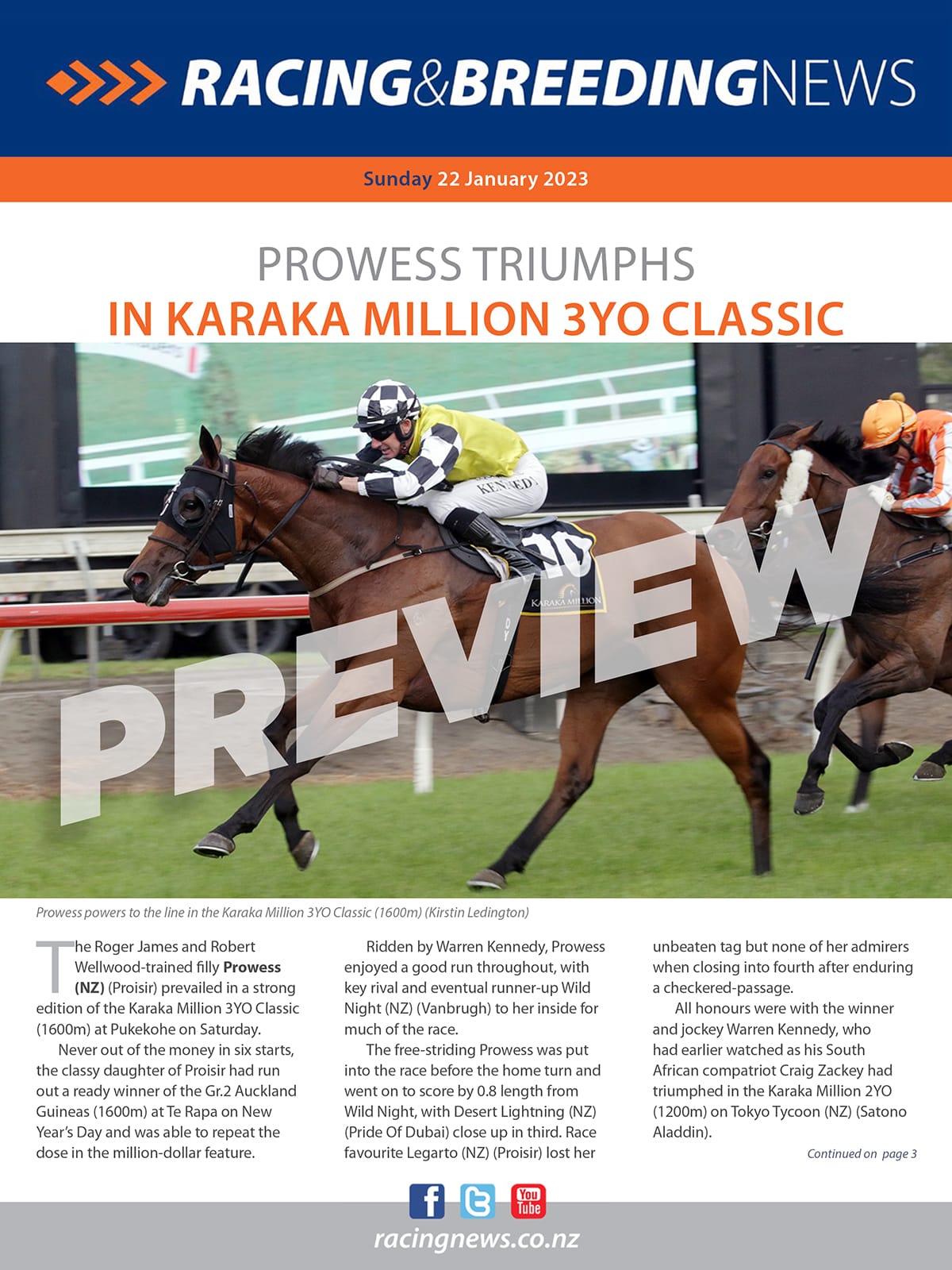 NZ Racing and Breeding News – 22 January 2023
