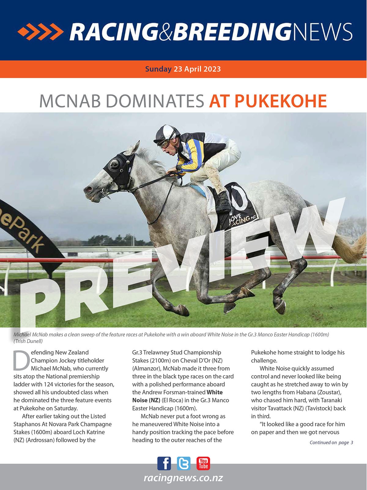 NZ Racing and Breeding News – 23 April 2023