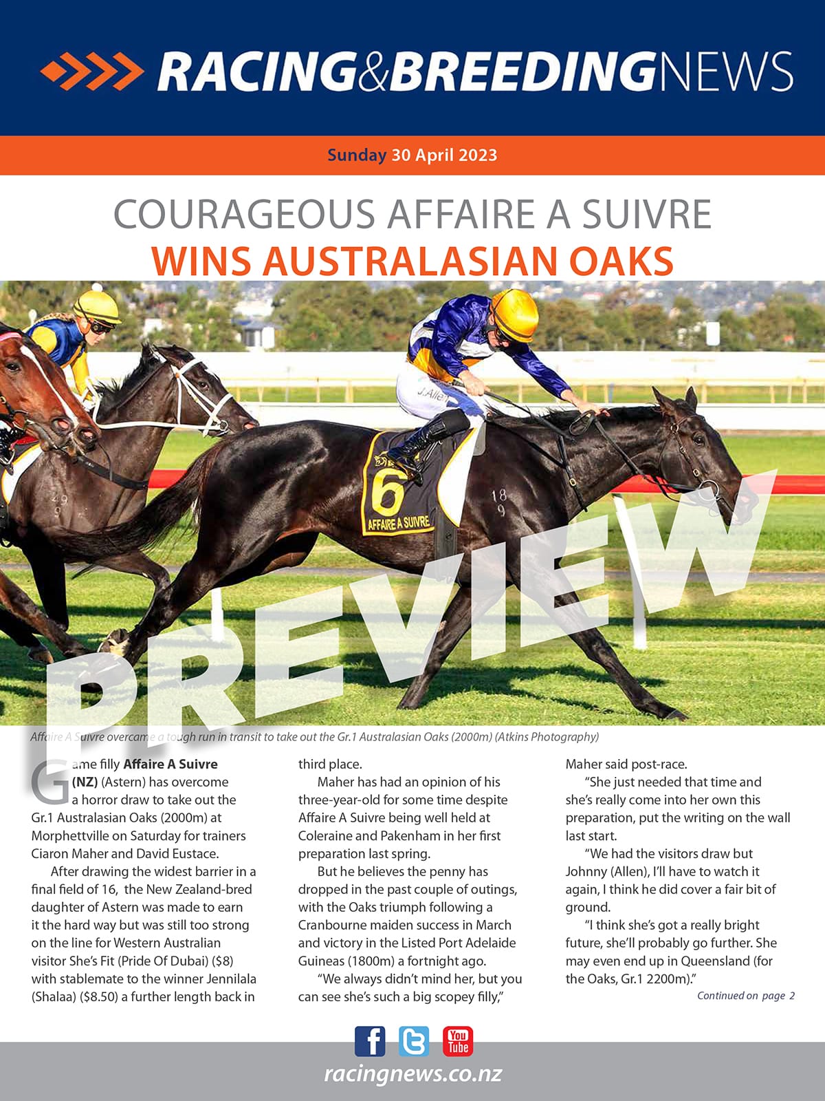 NZ Racing and Breeding News – 30 April 2023