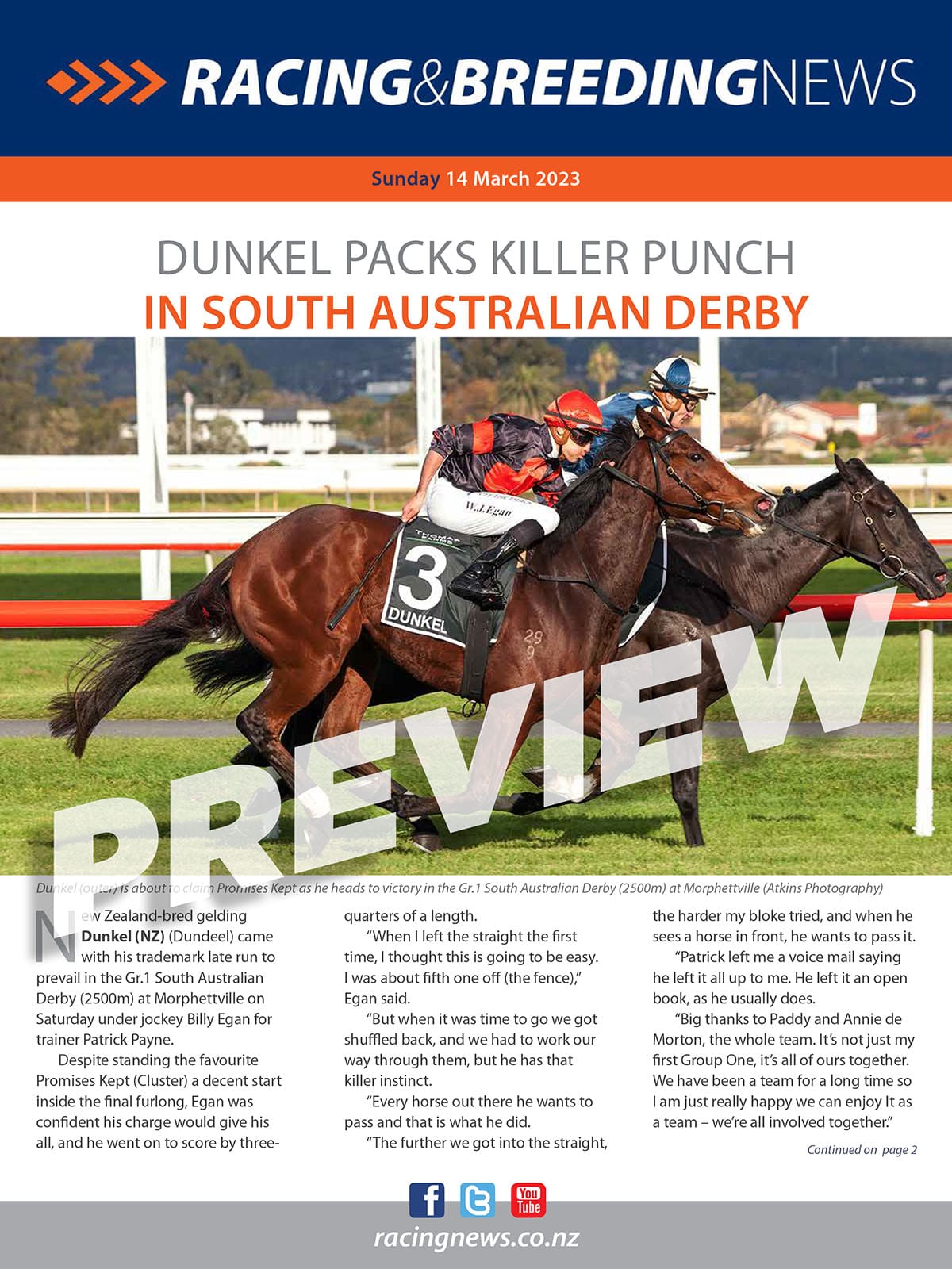 NZ Racing and Breeding News – 14 May 2023