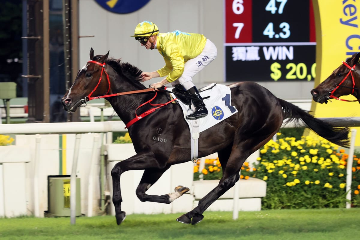 Lucky Sweynesse limbers up for Sunday’s Sha Tin season-opener with impressive trial