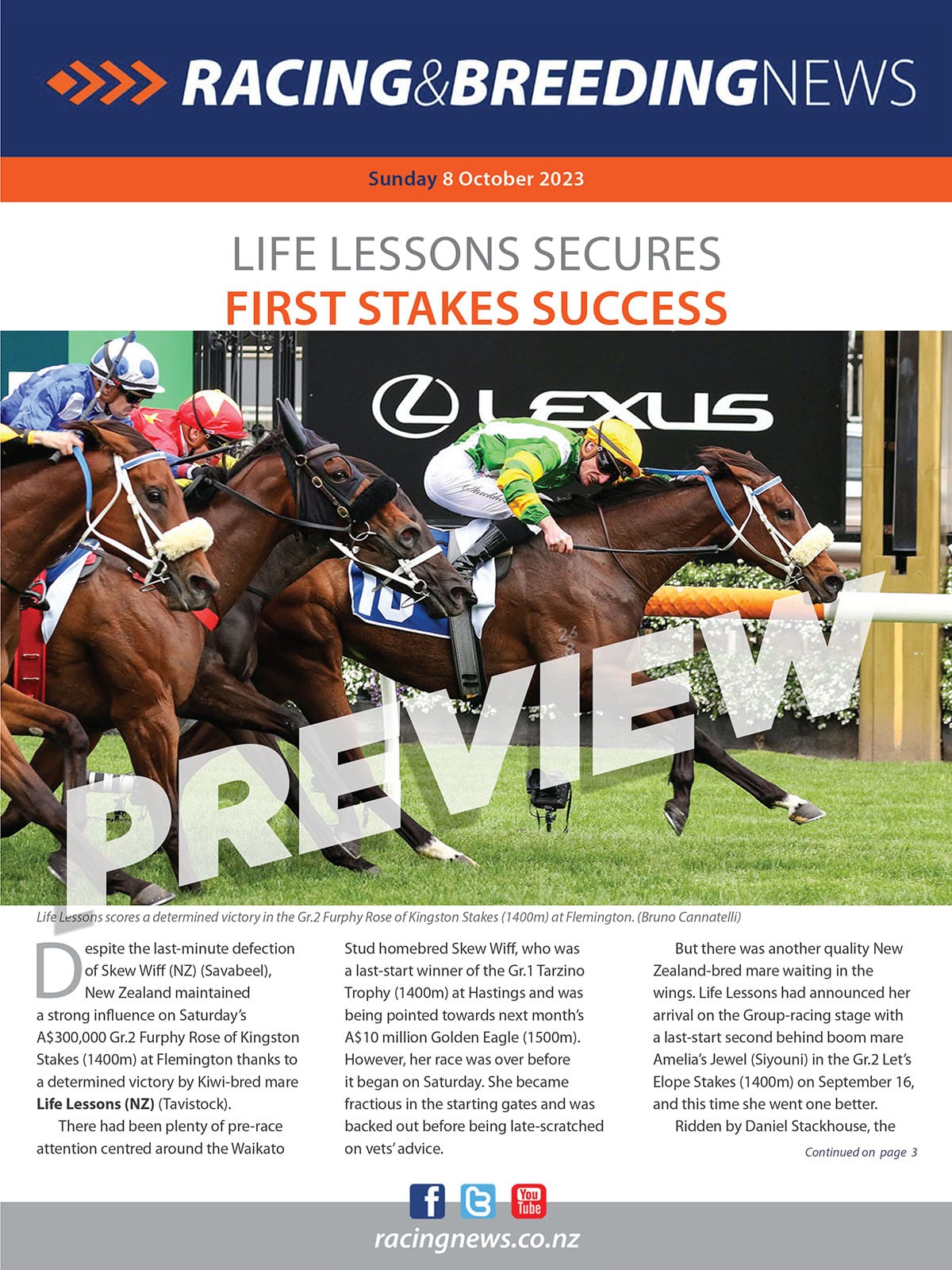 NZ Racing and Breeding News – 08 October 2023