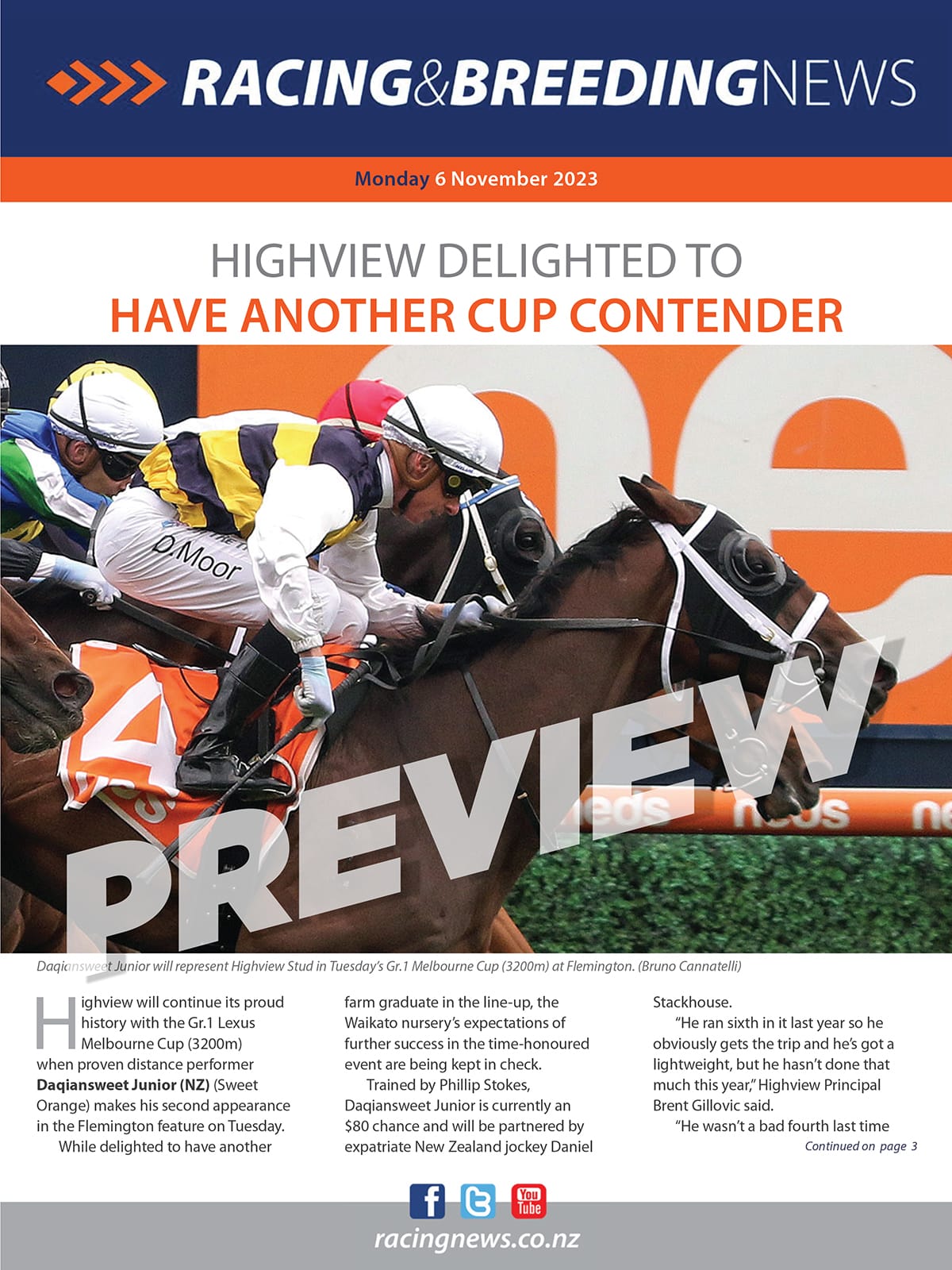 NZ Racing and Breeding News – 06 November 2023