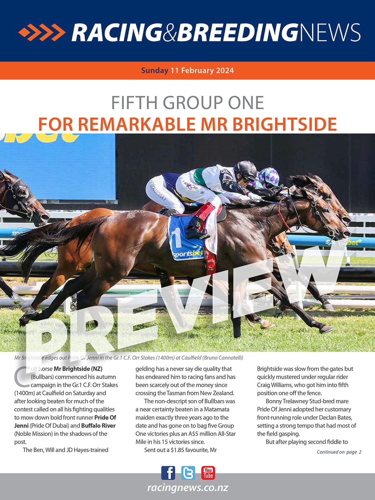 NZ Racing and Breeding News – 11 February 2024