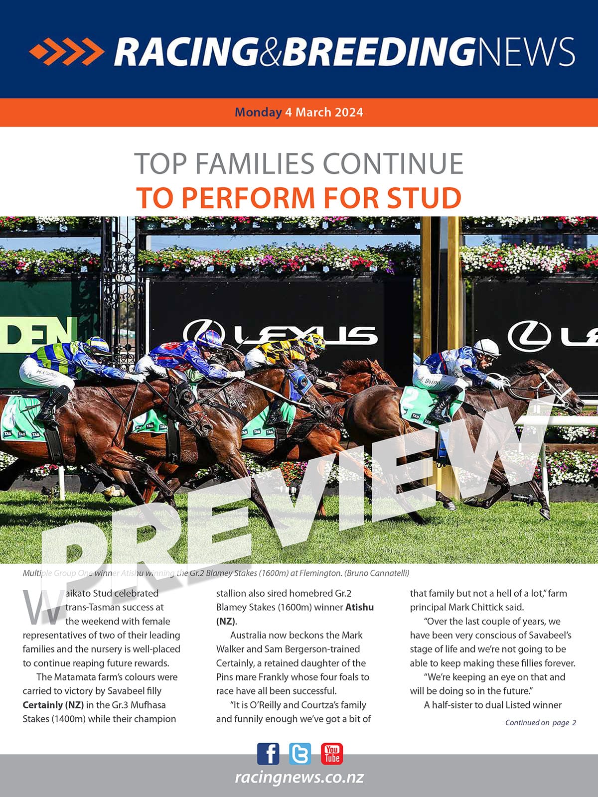 NZ Racing and Breeding News – 04 March 2024