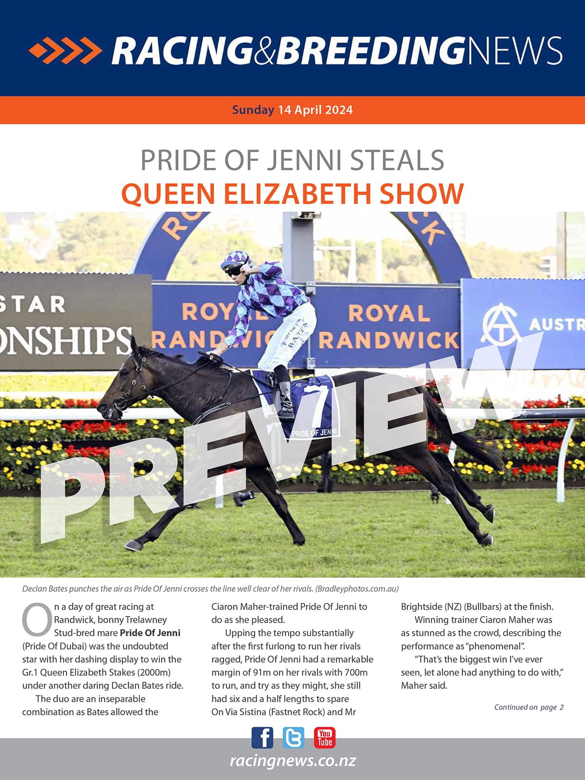 NZ Racing and Breeding News – 14 April 2024