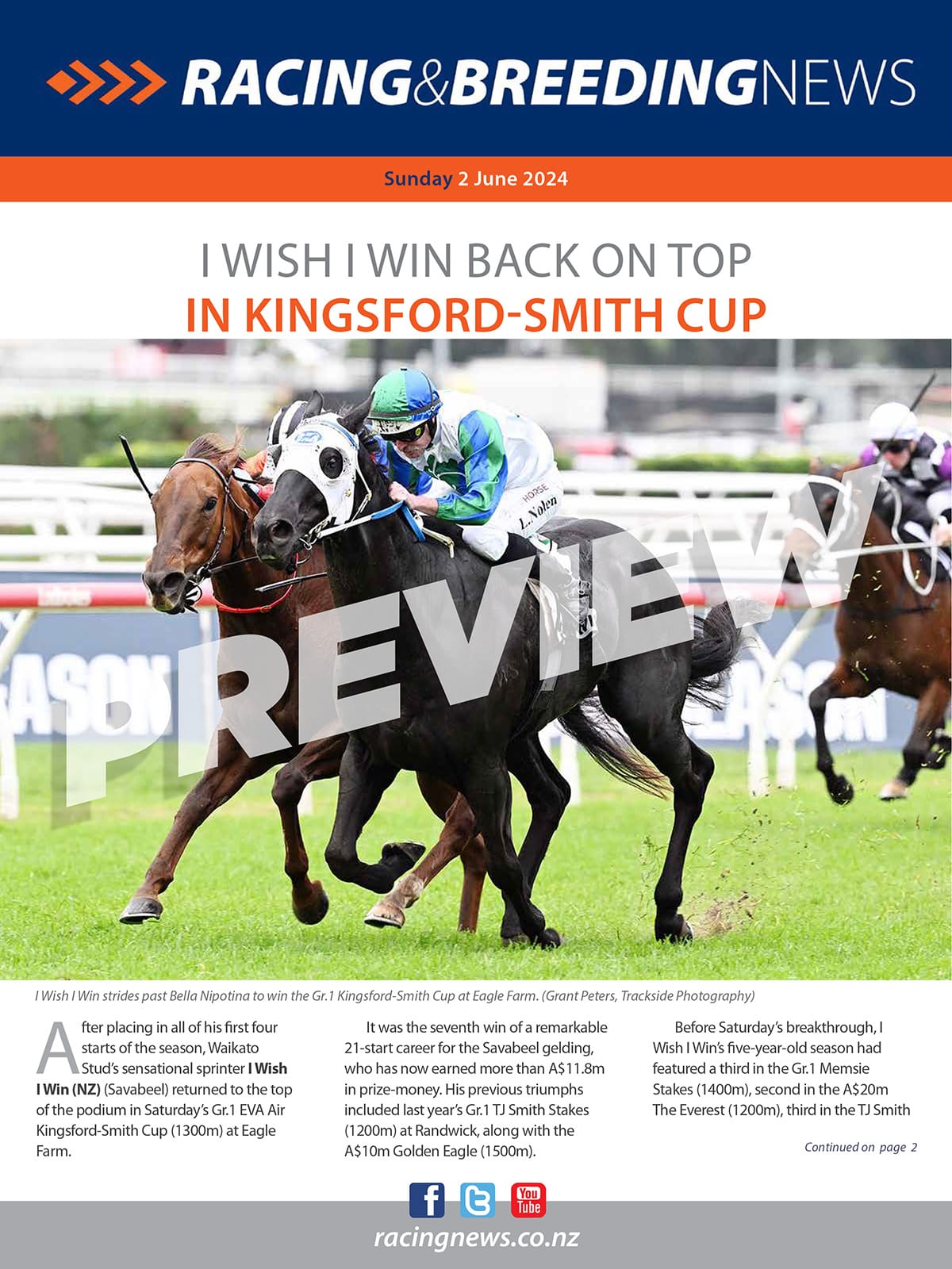 NZ Racing and Breeding News – 02 June 2024