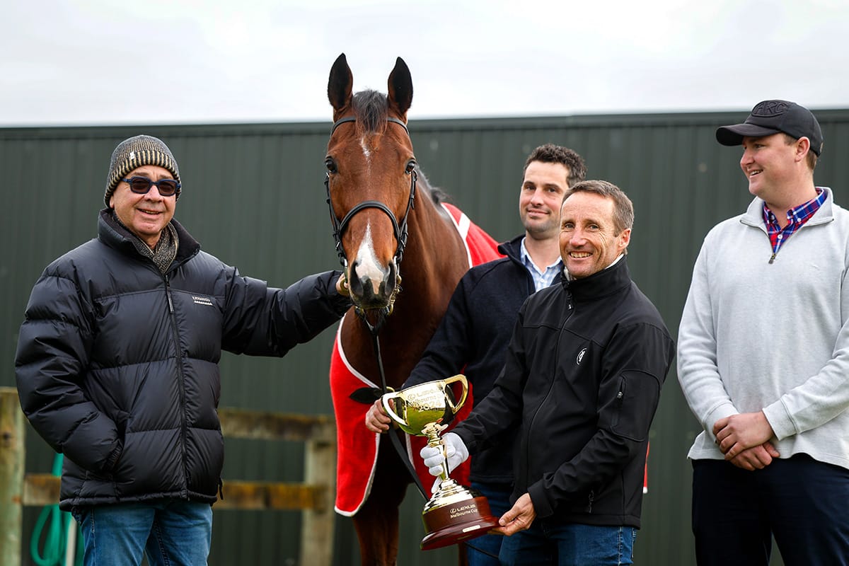 Melbourne Cup tour visits Cambridge trainers