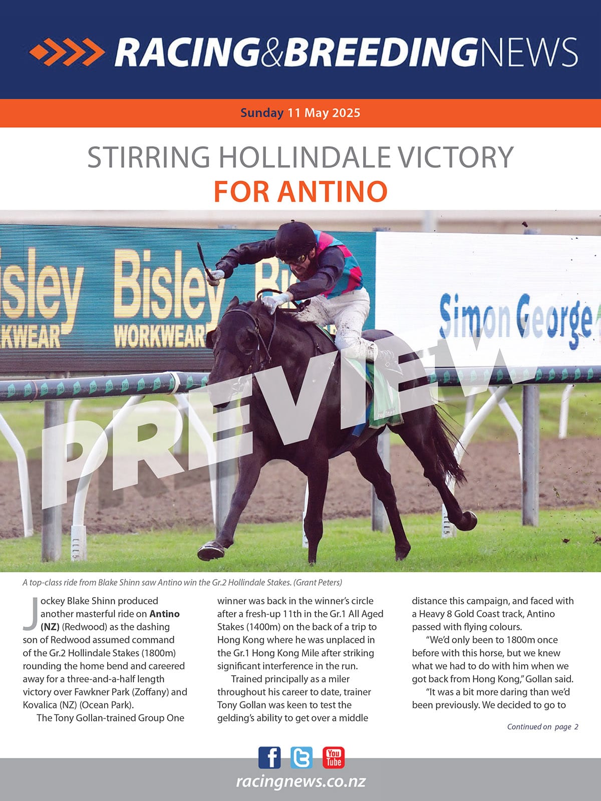 NZ Racing and Breeding News – 11 May 2025