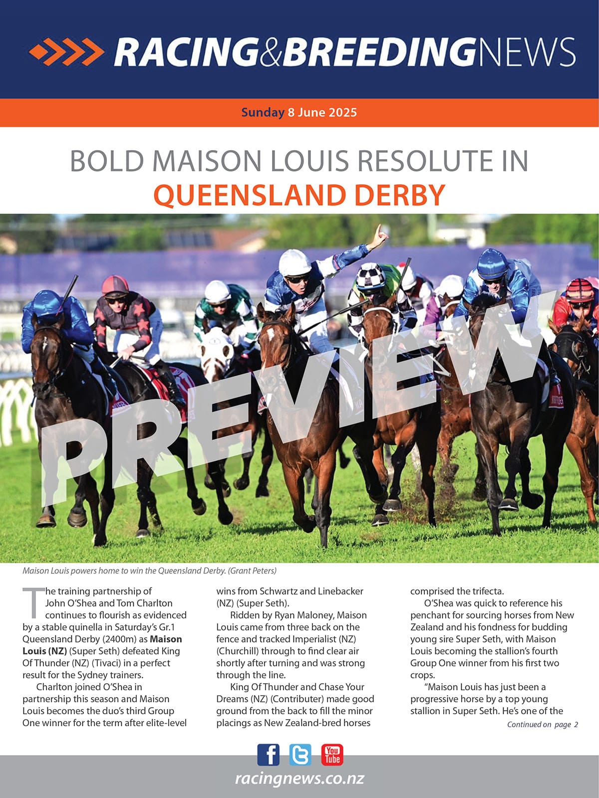 NZ Racing and Breeding News – 08 June 2025