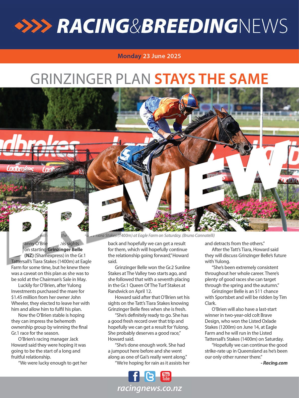 NZ Racing and Breeding News – 23 June 2025