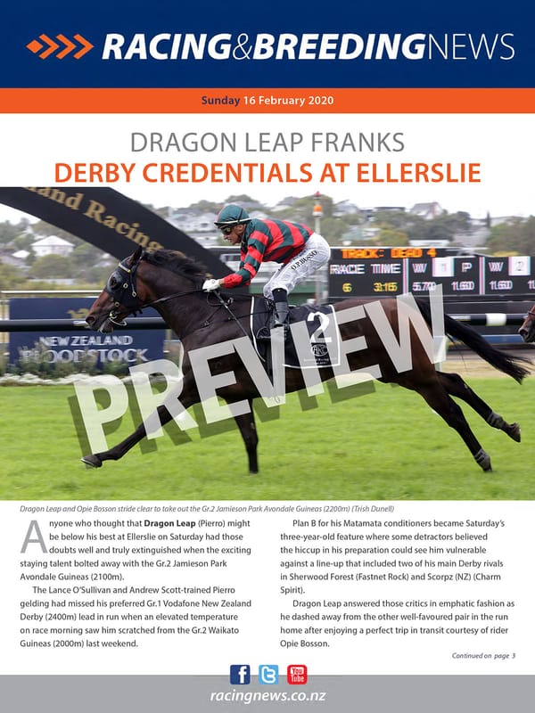 NZ Racing and Breeding News – 16 February 2020