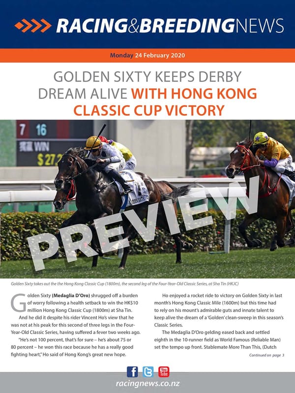 NZ Racing and Breeding News – 24 February 2020