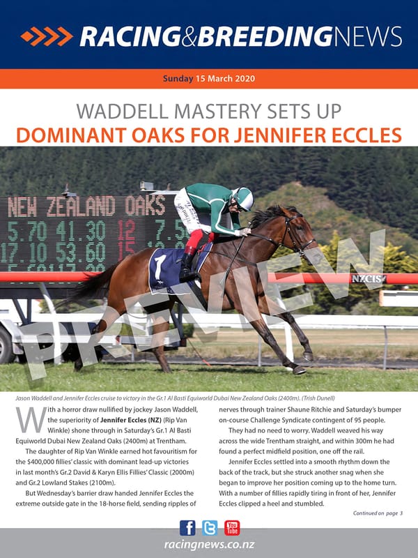NZ Racing and Breeding News – 15 March 2020