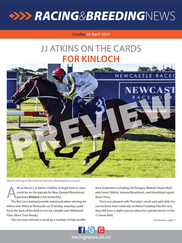 NZ Racing and Breeding News – 26 April 2020