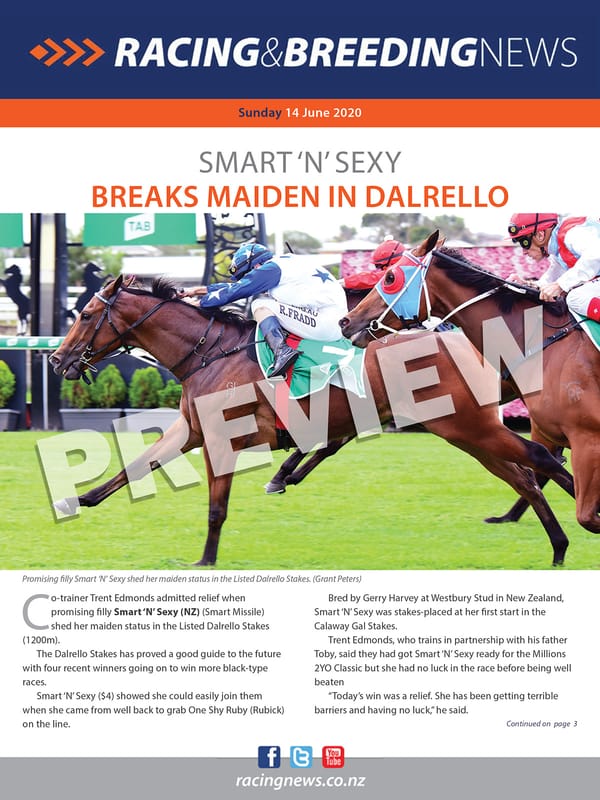 NZ Racing and Breeding News – 14 June 2020