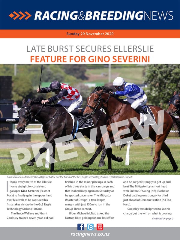NZ Racing and Breeding News – 29 November 2020