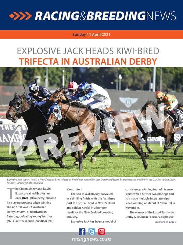 NZ Racing and Breeding News – 11 April 2021