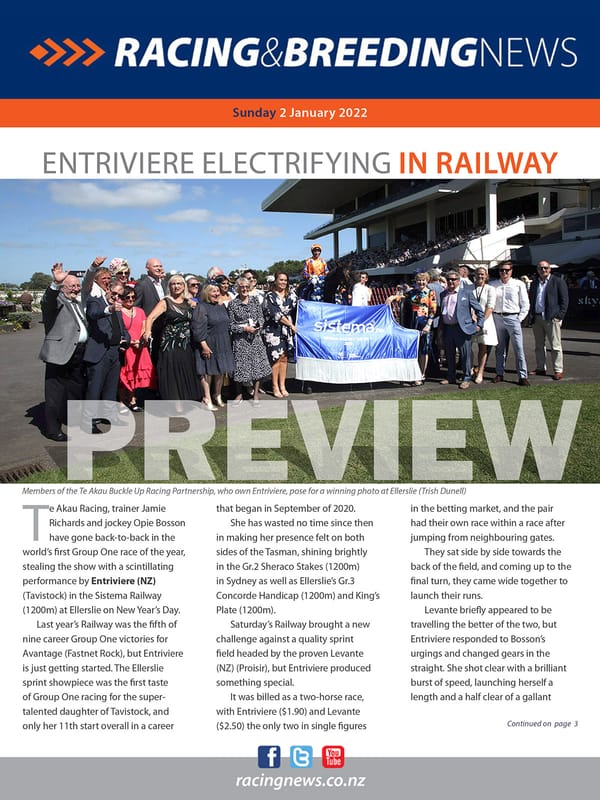 NZ Racing and Breeding News – 2 January 2022