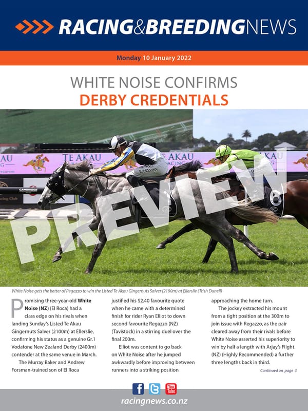 NZ Racing and Breeding News – 10 January 2022