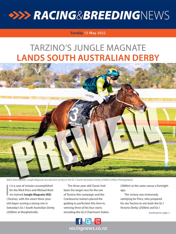 NZ Racing and Breeding News – 15 May 2022