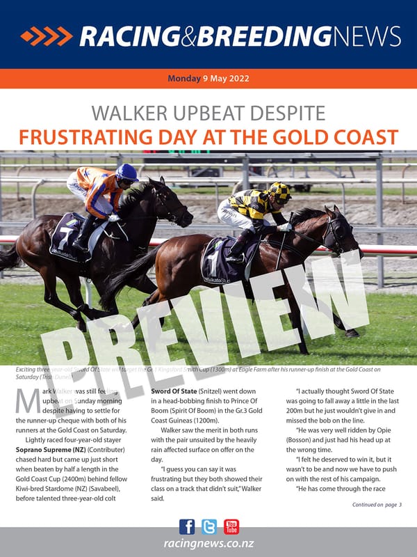 NZ Racing and Breeding News – 09 May 2022