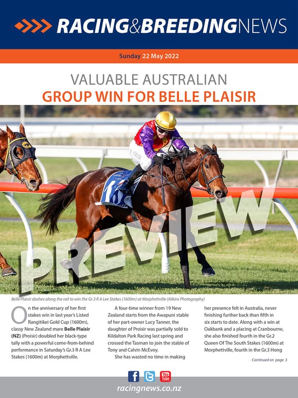 NZ Racing and Breeding News – 22 May 2022