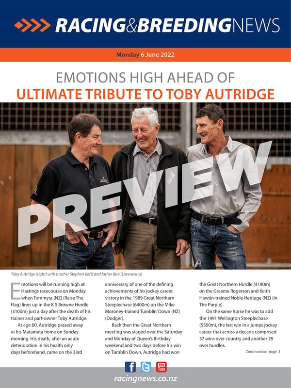 NZ Racing and Breeding News – 6 June 2022