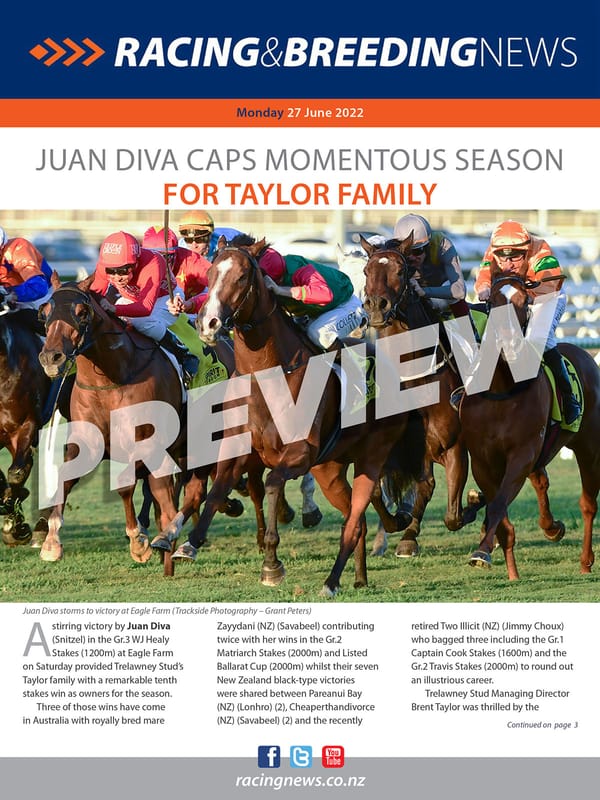 NZ Racing and Breeding News – 27 June 2022