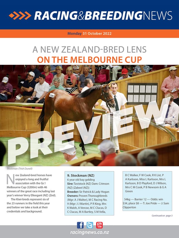 NZ Racing and Breeding News – 31 October 2022