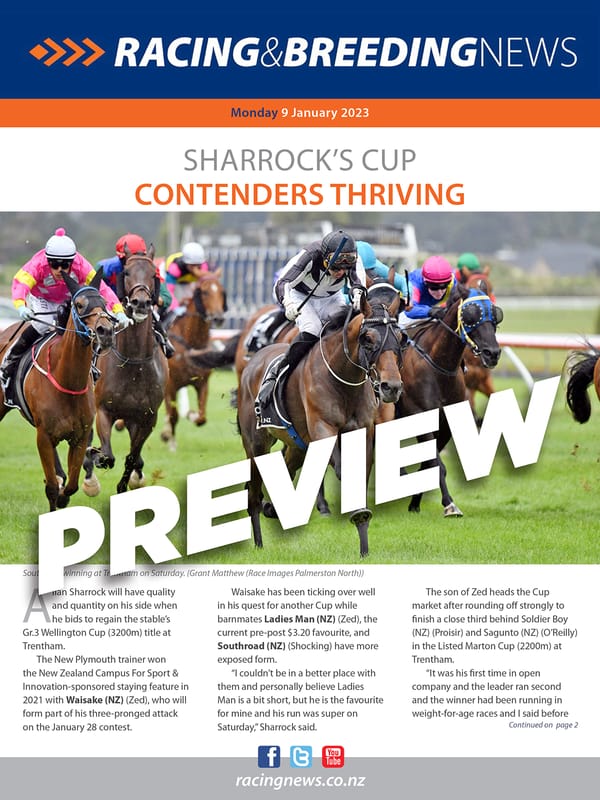 NZ Racing and Breeding News – 09 January 2023