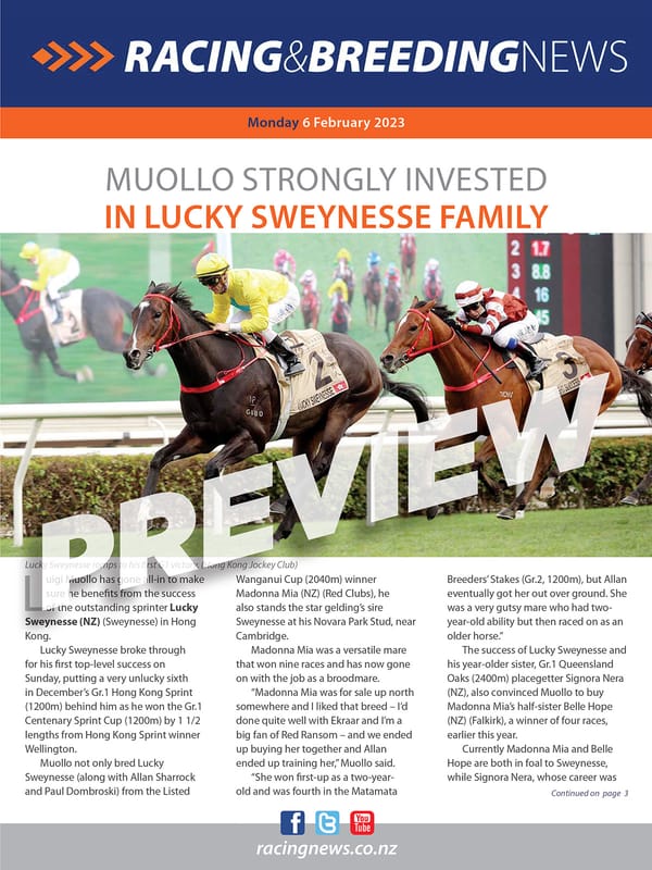 NZ Racing and Breeding News – 06 February 2023