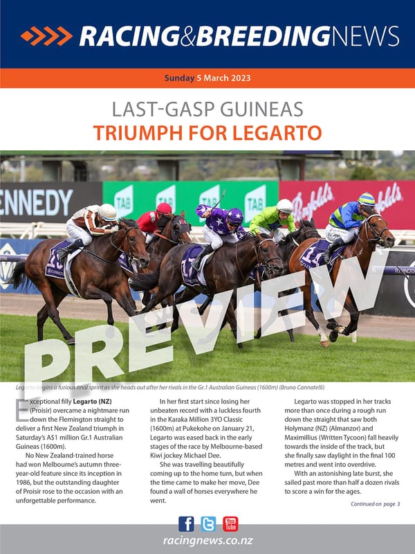 NZ Racing and Breeding News - 05 March 2023