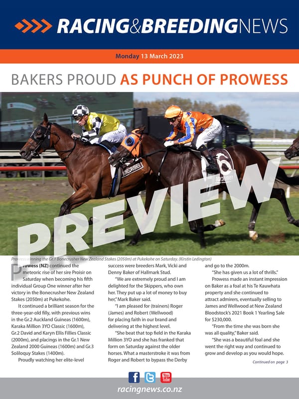 NZ Racing and Breeding News – 13 March 2023